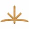 Ekena Millwork Alberta Rough Sawn Timber Gable Bracket, Western Red Cedar, 60"W x 35"H x 4"D x 4"F, 14/12 Pitch GBW060X35X0404ALB00RWR - alternate 1